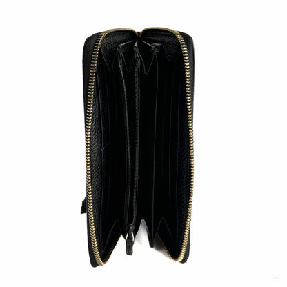 Second hand Gucci Soho Leather Long Zip Around Wallet Black - Tabita Bags