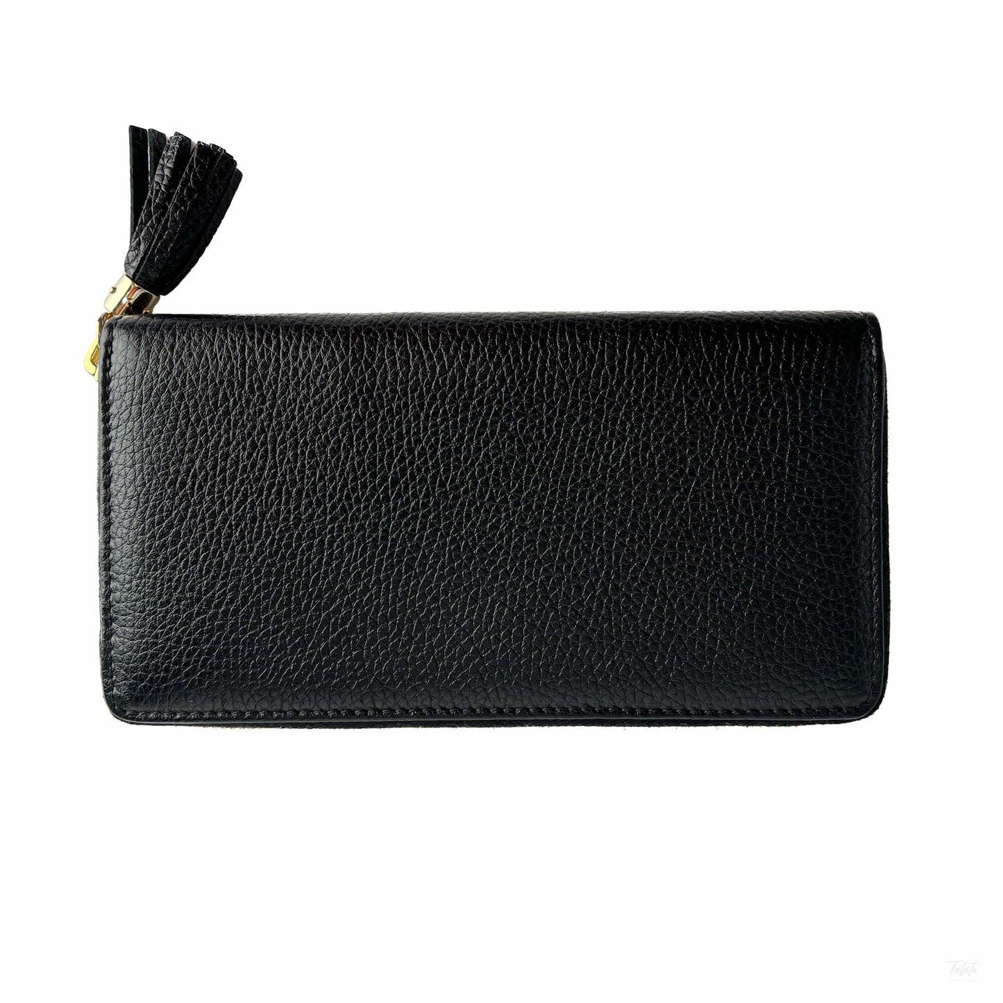 Second hand Gucci Soho Leather Long Zip Around Wallet Black - Tabita Bags