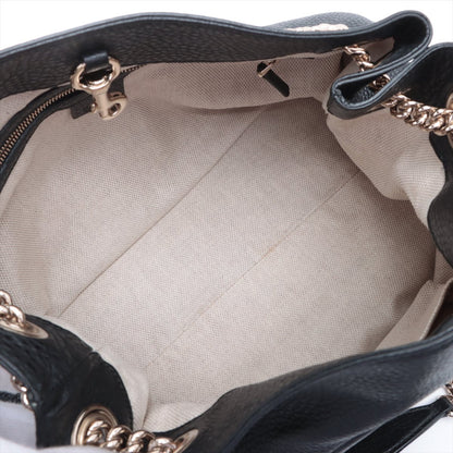 Second hand Gucci Soho Leather Shoulder Bag Black - Tabita Bags