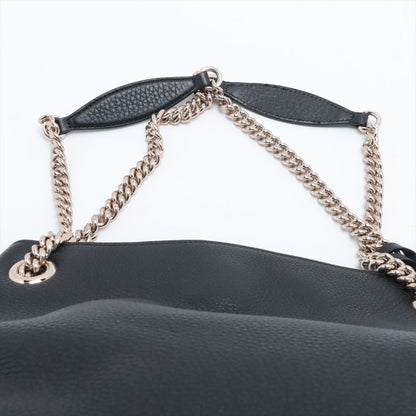 Second hand Gucci Soho Leather Shoulder Bag Black - Tabita Bags