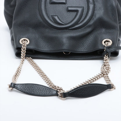 Second hand Gucci Soho Leather Shoulder Bag Black - Tabita Bags