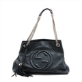 Second hand Gucci Soho Leather Shoulder Bag Black - Tabita Bags