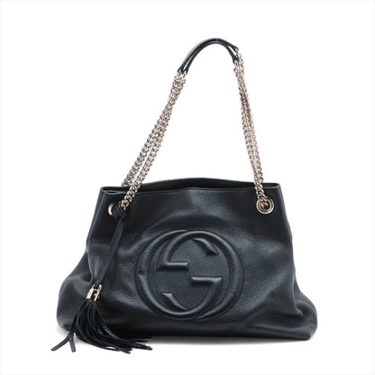 Second hand Gucci Soho Leather Shoulder Bag Black - Tabita Bags