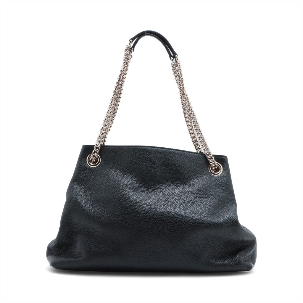 Second hand Gucci Soho Leather Shoulder Bag Black - Tabita Bags