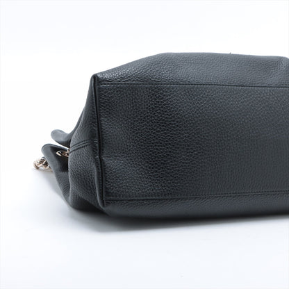 Second hand Gucci Soho Leather Shoulder Bag Black - Tabita Bags