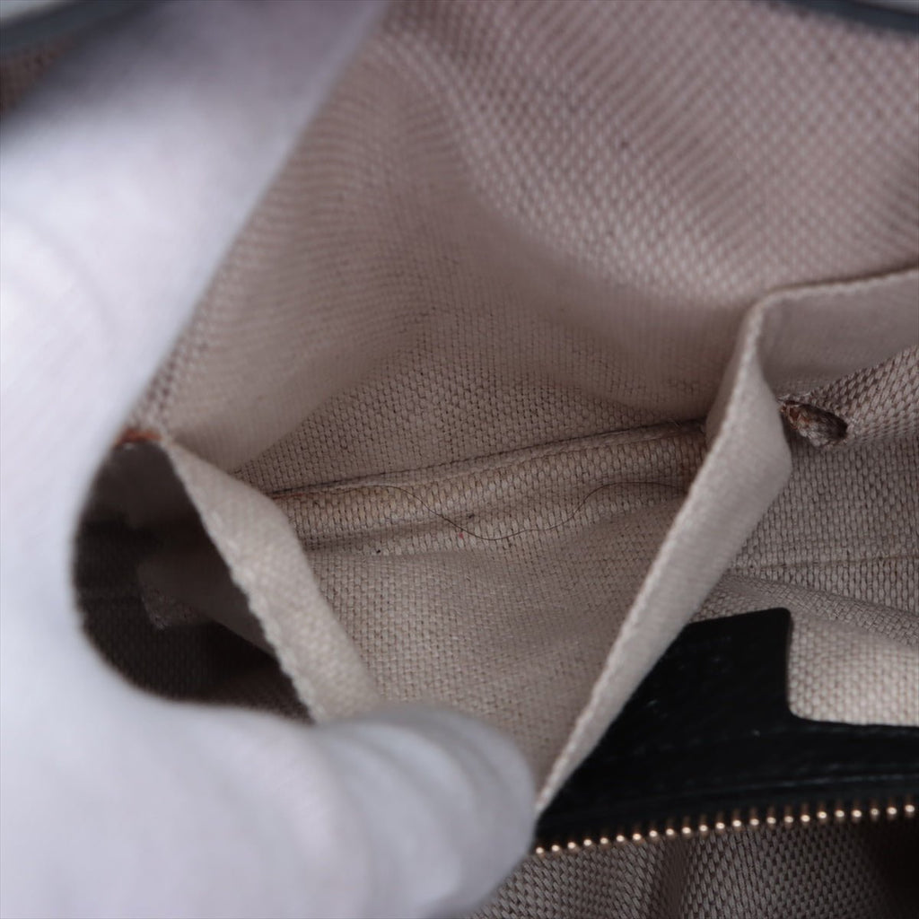 Second hand Gucci Soho Leather Shoulder Bag Black - Tabita Bags