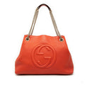 Second hand Gucci Soho Leather Shoulder Bag Orange - Tabita Bags