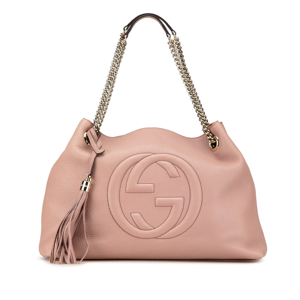 Second hand Gucci Soho Leather Shoulder Bag Pink - Tabita Bags