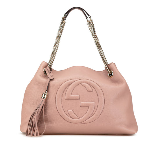 Second hand Gucci Soho Leather Shoulder Bag Pink - Tabita Bags