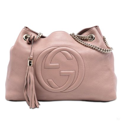 Second hand Gucci Soho Leather Shoulder Bag Pink - Tabita Bags