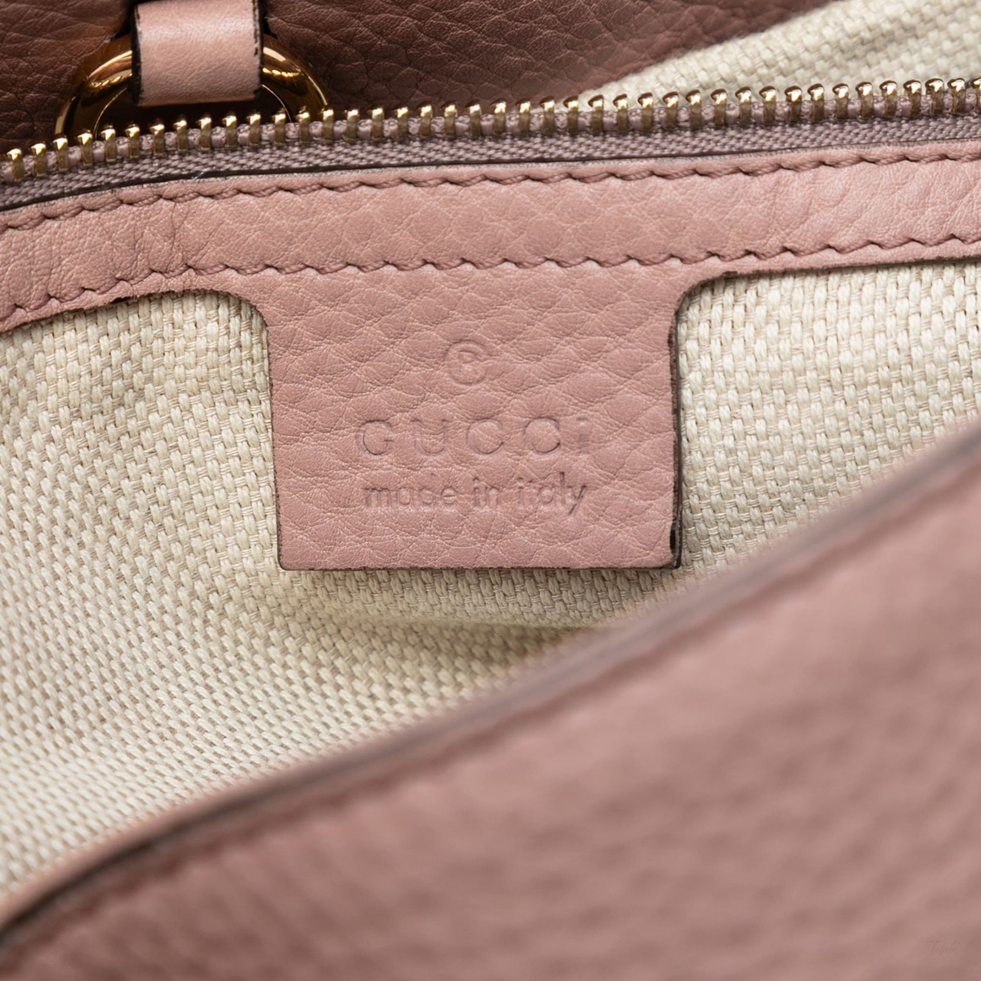 Second hand Gucci Soho Leather Shoulder Bag Pink - Tabita Bags