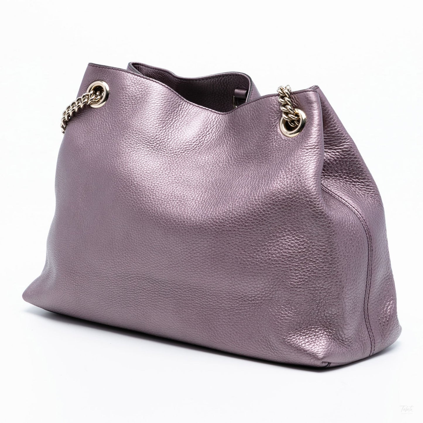 Second hand Gucci Soho Leather Shoulder Bag Purple - Tabita Bags