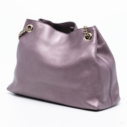Second hand Gucci Soho Leather Shoulder Bag Purple - Tabita Bags