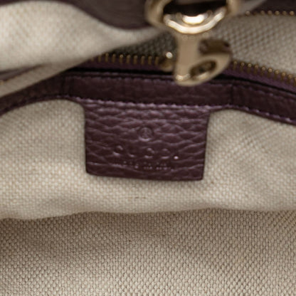 Second hand Gucci Soho Leather Shoulder Bag Purple - Tabita Bags