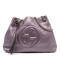 Second hand Gucci Soho Leather Shoulder Bag Purple - Tabita Bags