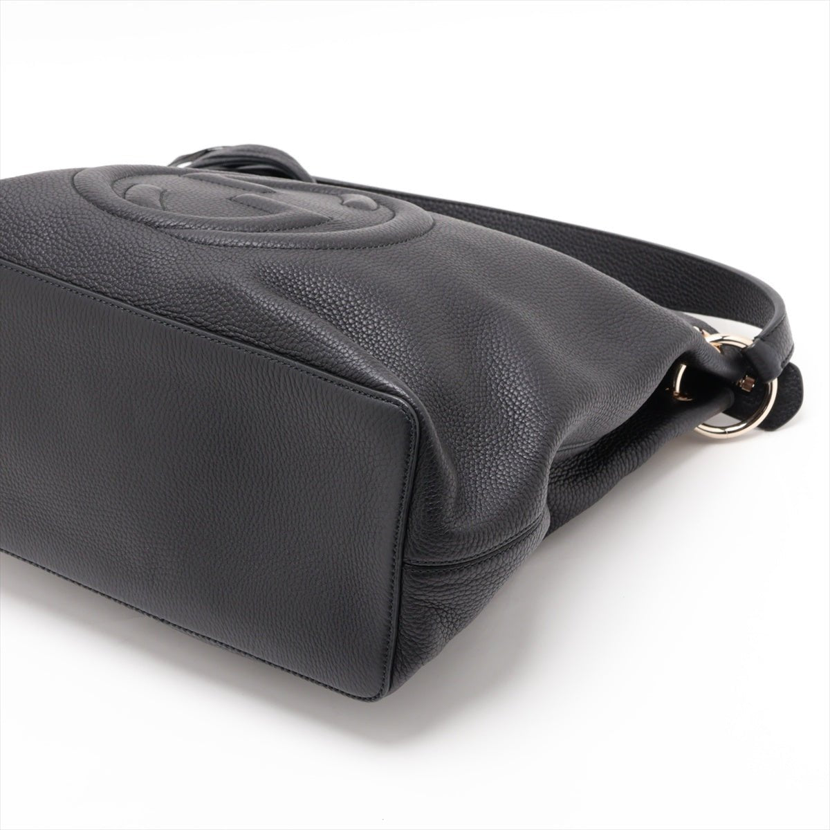 Second hand Gucci Soho Leather Zipper Closure Hobo Crossbody Black - Tabita Bags