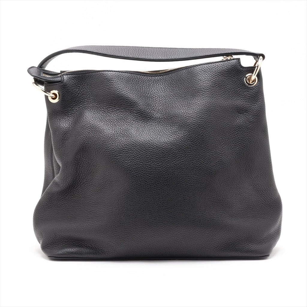 Second hand Gucci Soho Leather Zipper Closure Hobo Crossbody Black - Tabita Bags