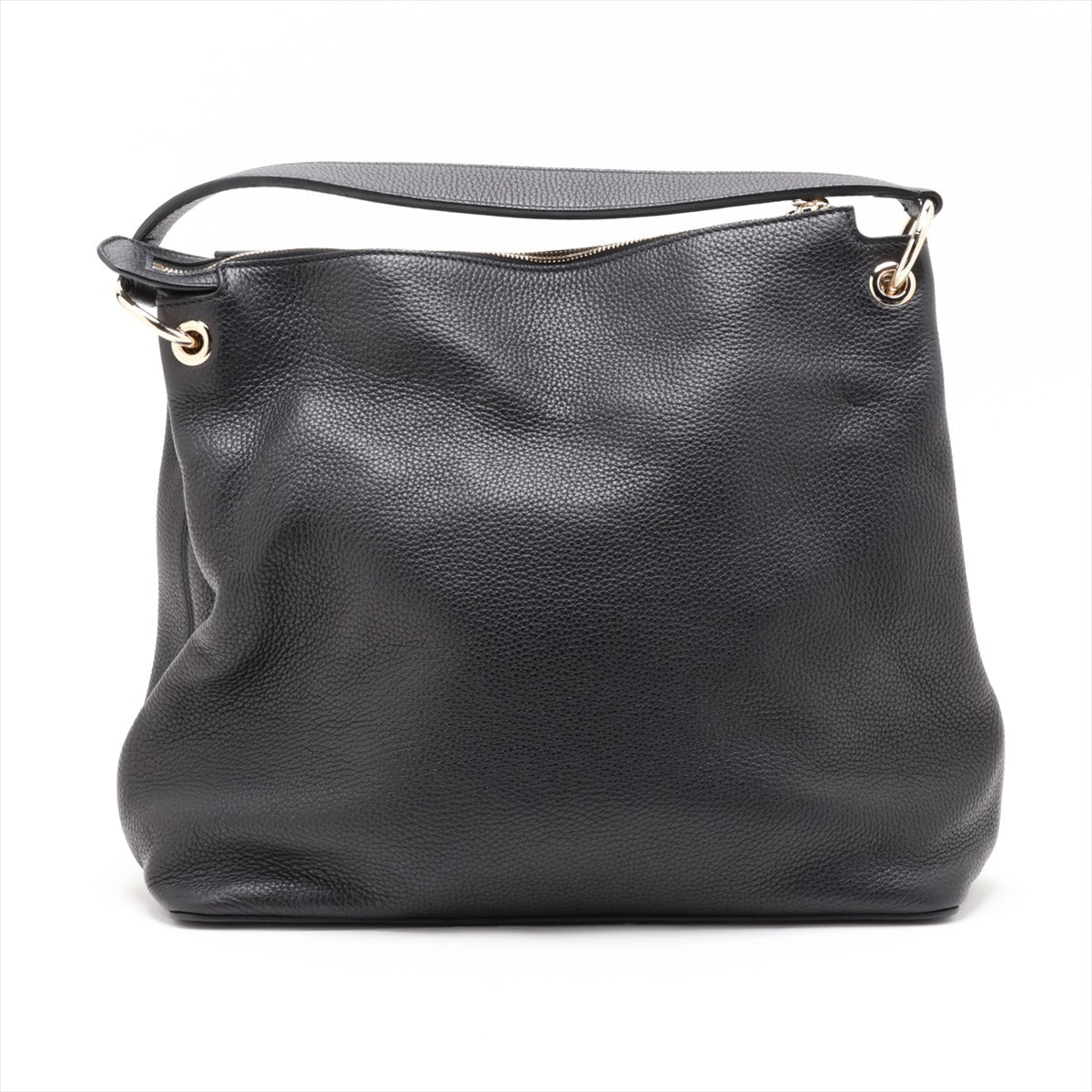 Second hand Gucci Soho Leather Zipper Closure Hobo Crossbody Black - Tabita Bags