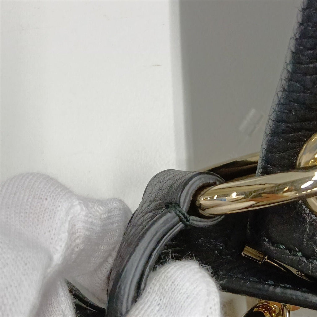 Second hand Gucci Soho Leather Zipper Closure Hobo Crossbody Black - Tabita Bags
