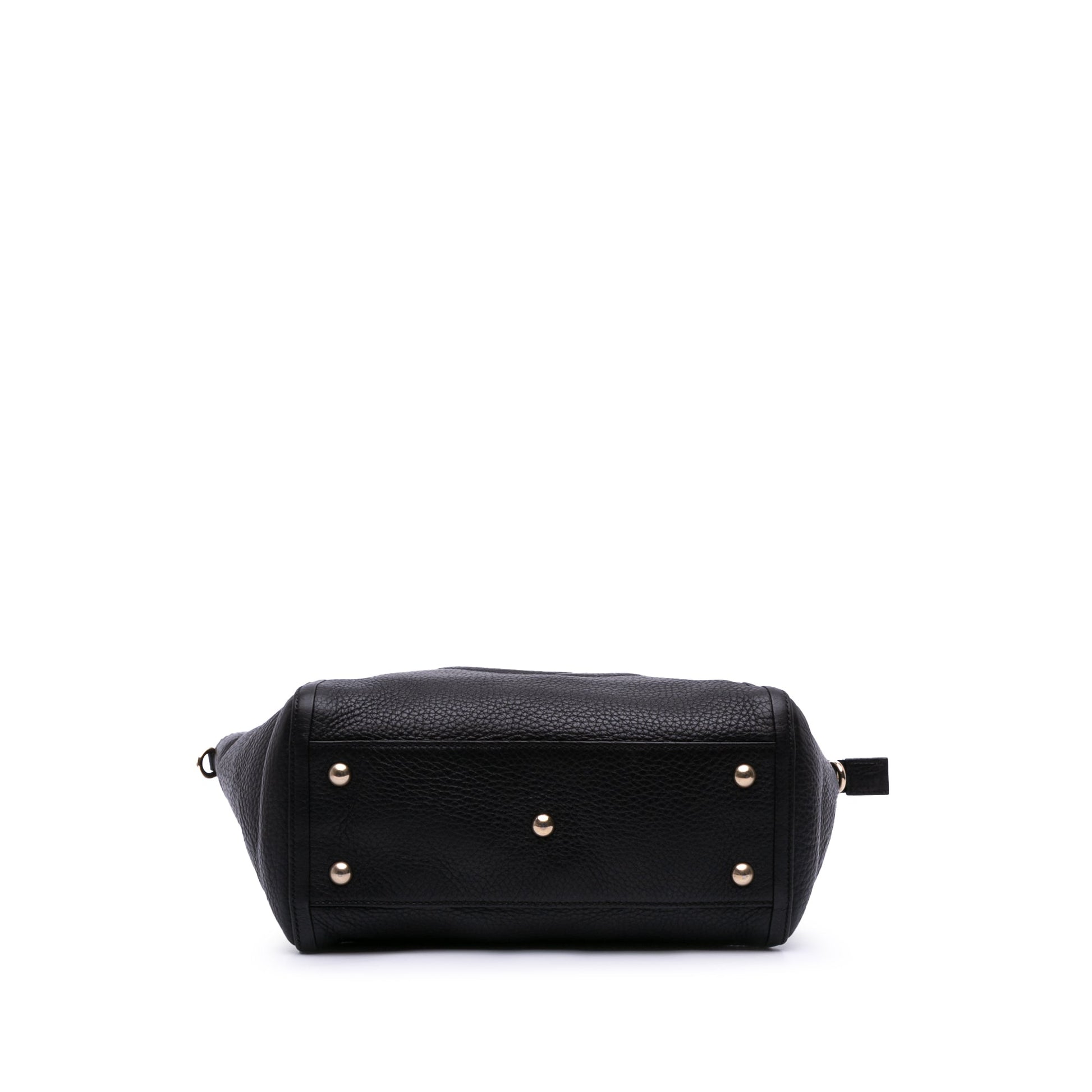 Second hand Gucci Soho Leather Zipper Closure Tote Shoulder Bag Black - Tabita Bags