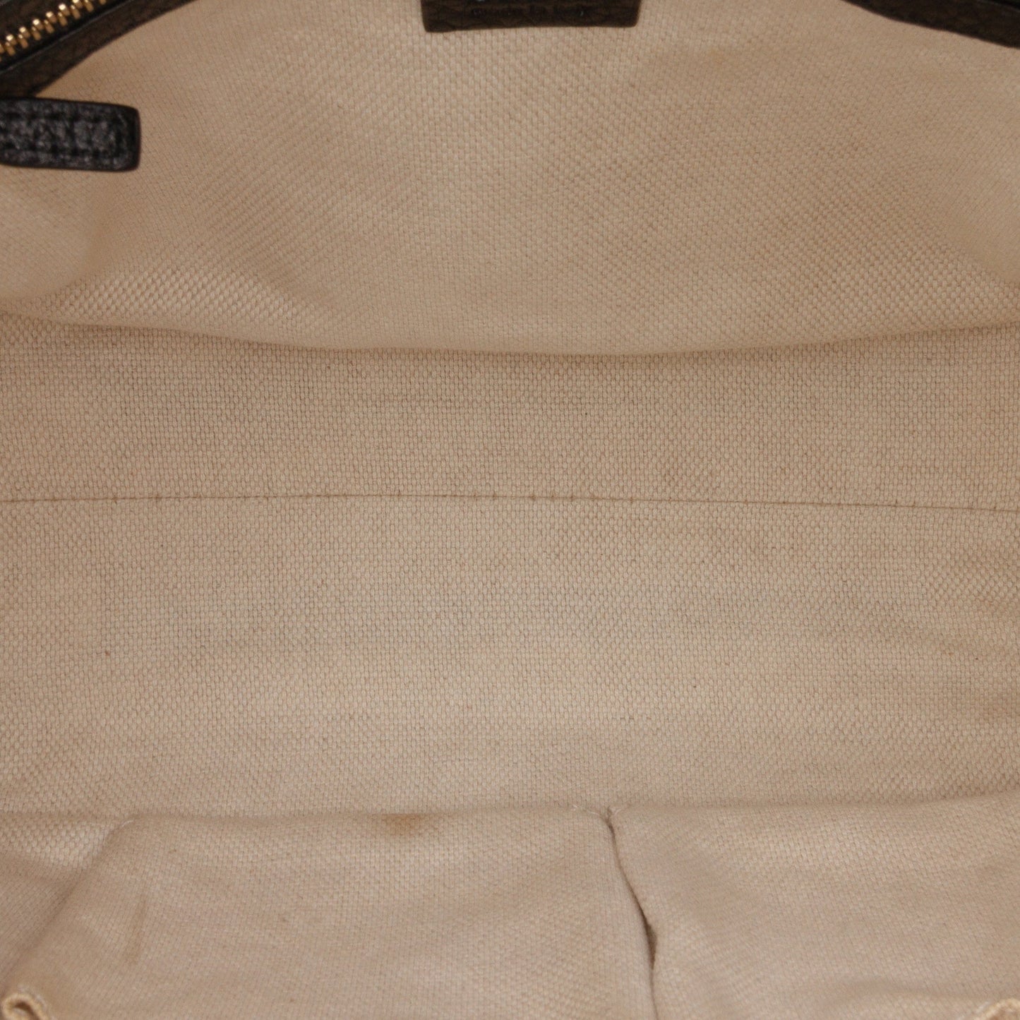 Second hand Gucci Soho Leather Zipper Closure Tote Shoulder Bag Black - Tabita Bags