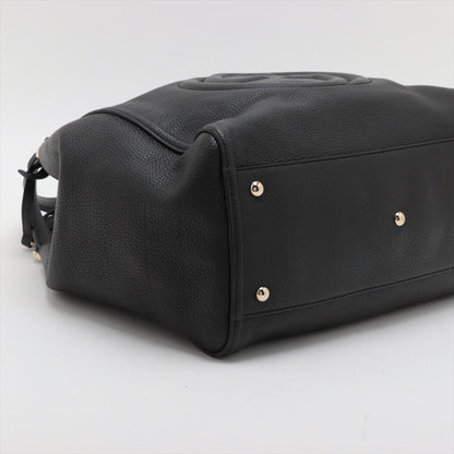 Second hand Gucci Soho Medium Leather Hobo Shoulder Bag Black - Tabita Bags