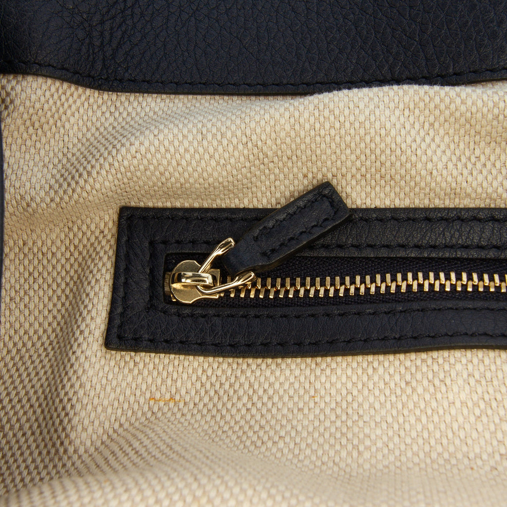 Second hand Gucci Soho Medium Leather Hobo Shoulder Bag Black - Tabita Bags