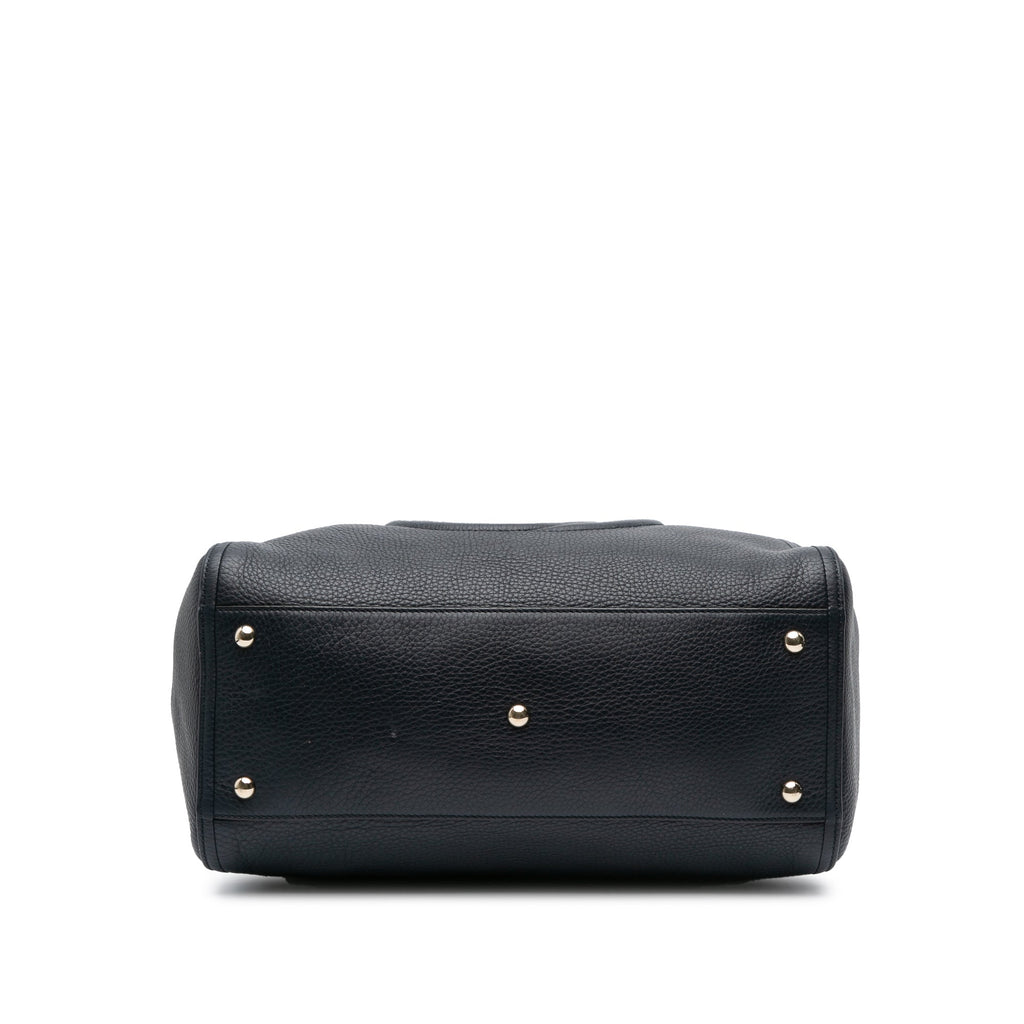 Second hand Gucci Soho Medium Leather Hobo Shoulder Bag Black - Tabita Bags