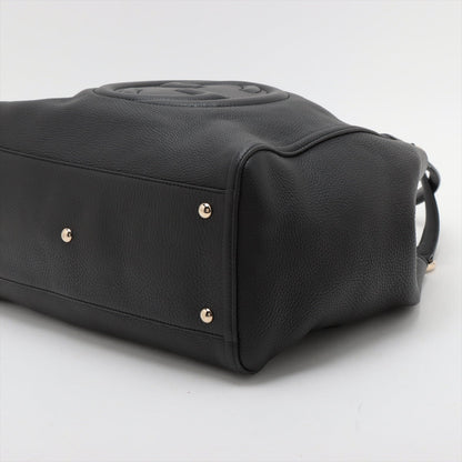 Second hand Gucci Soho Medium Leather Hobo Shoulder Bag Black - Tabita Bags