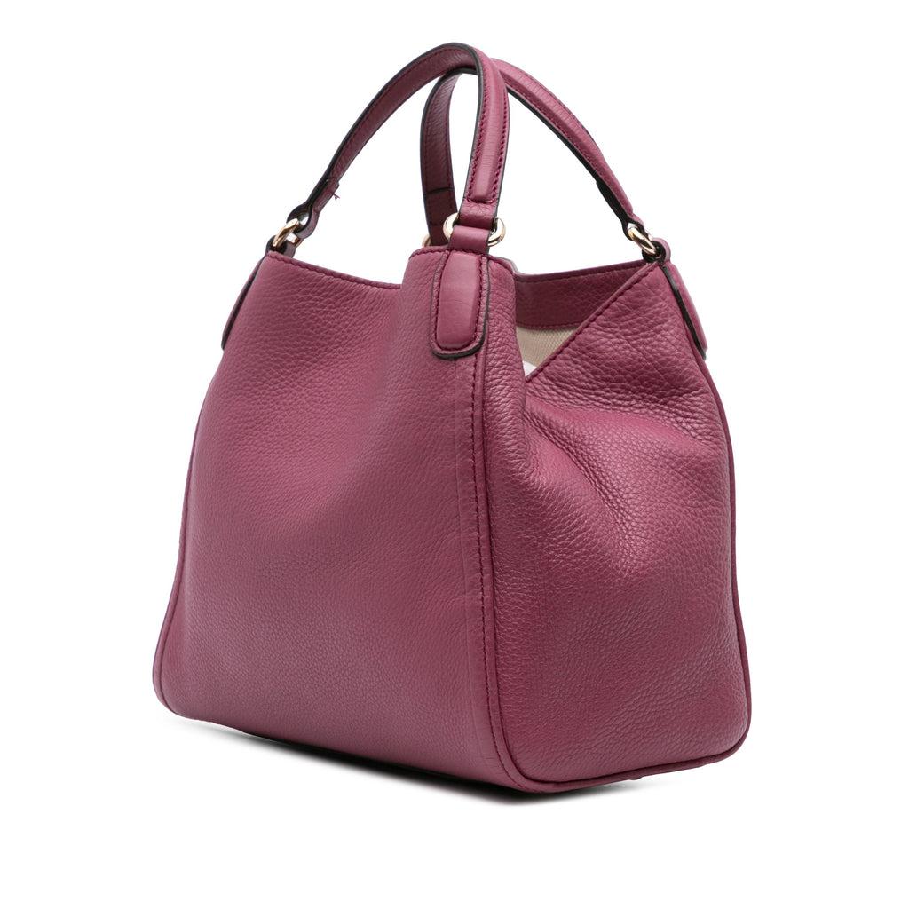 Second hand Gucci Soho Small Leather Hobo Shoulder Bag Pink - Tabita Bags