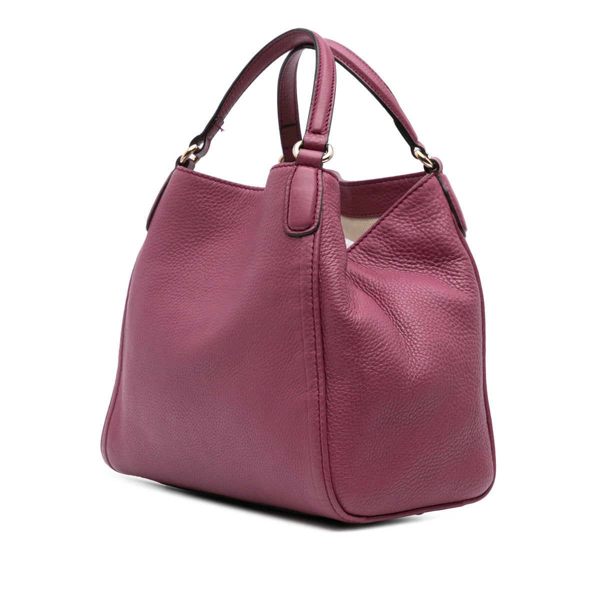 Second hand Gucci Soho Small Leather Hobo Shoulder Bag Pink - Tabita Bags