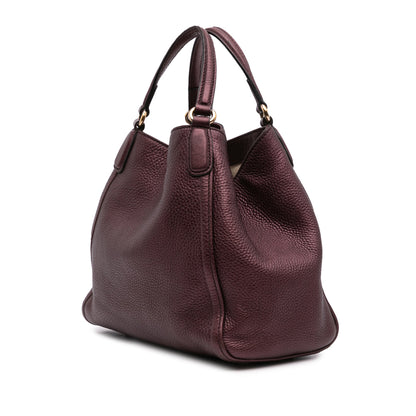 Second hand Gucci Soho Small Leather Hobo Shoulder Bag Red - Tabita Bags