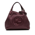 Second hand Gucci Soho Small Leather Hobo Shoulder Bag Red - Tabita Bags