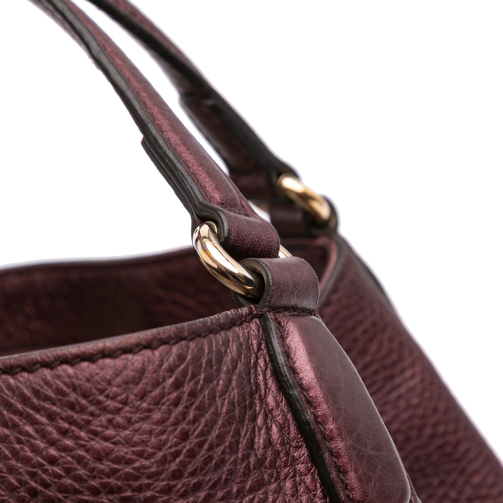 Second hand Gucci Soho Small Leather Hobo Shoulder Bag Red - Tabita Bags