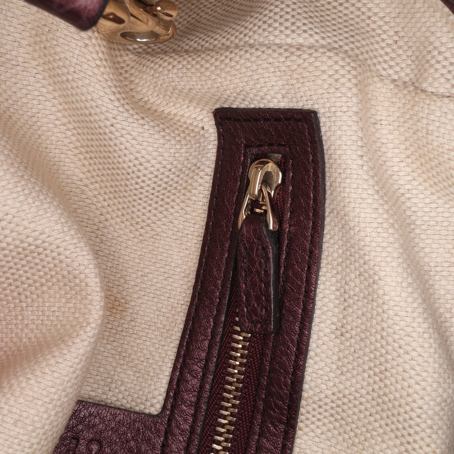 Second hand Gucci Soho Small Leather Hobo Shoulder Bag Red - Tabita Bags