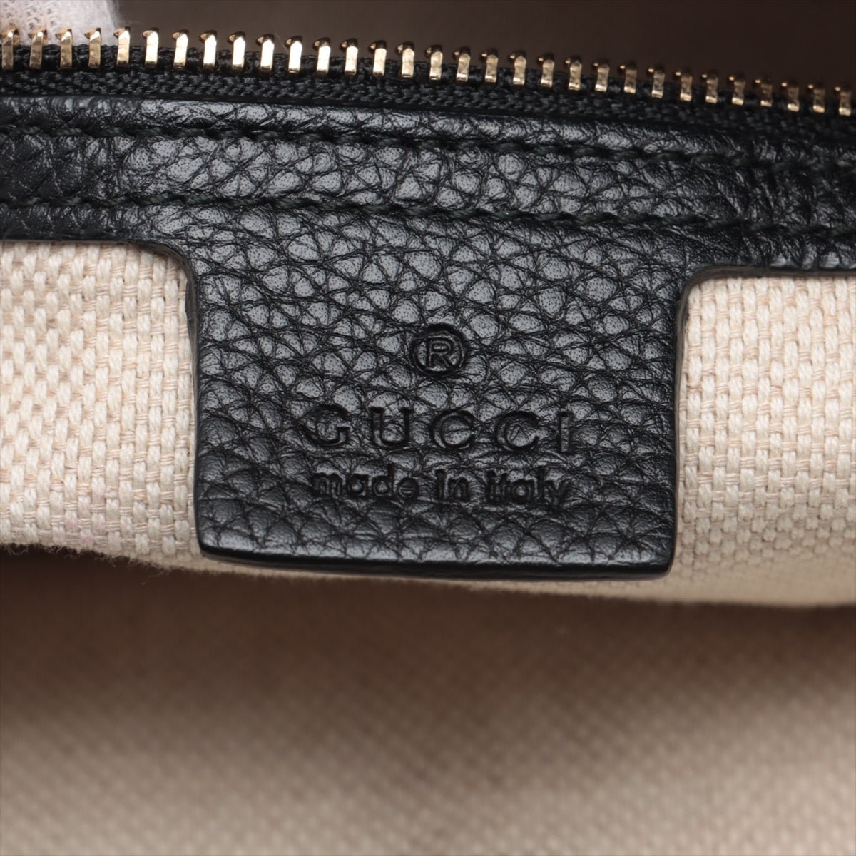 Second hand Gucci Soho Zipper Closure Leather 2 - Ways Hobo Crossbody Black - Tabita Bags