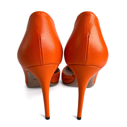 Second hand Gucci Studded Leather Pump 40 Orange - Tabita Bags
