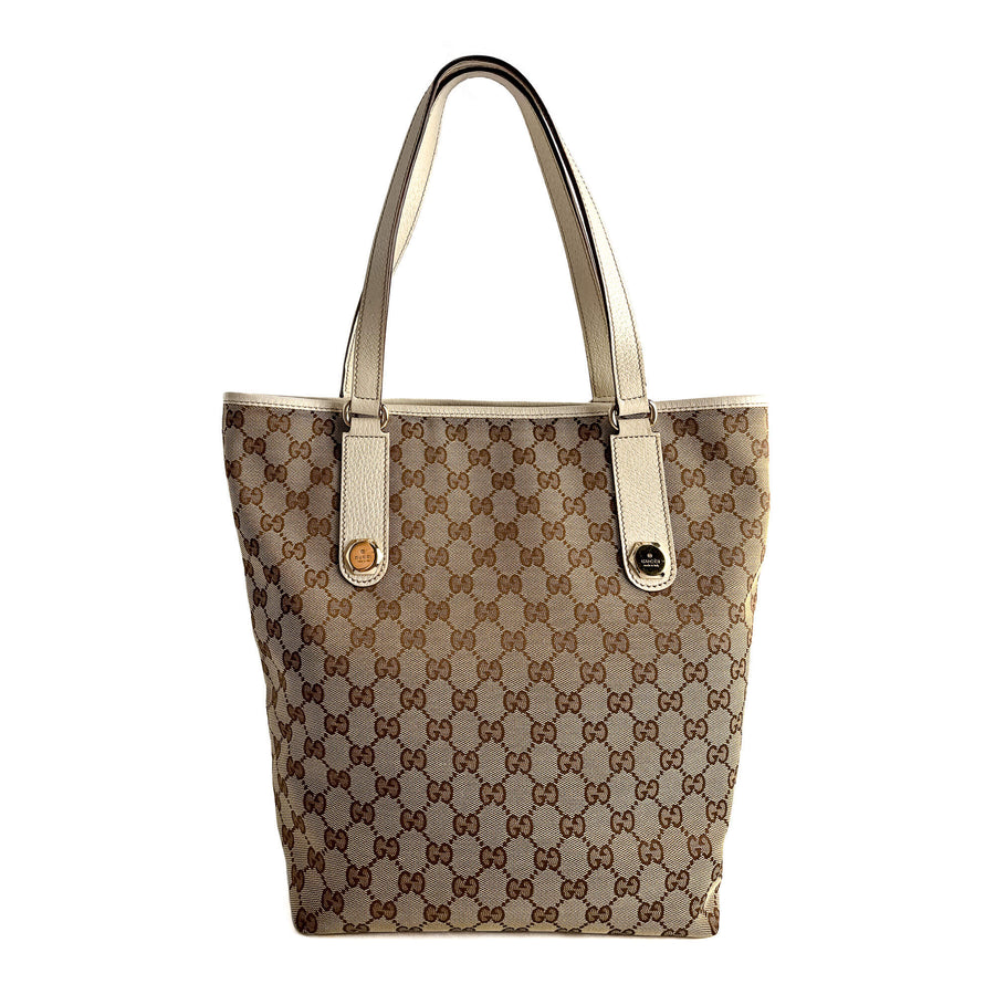 Second hand Gucci Vintage GG Canvas Tote Handbag GG Supreme - Tabita Bags