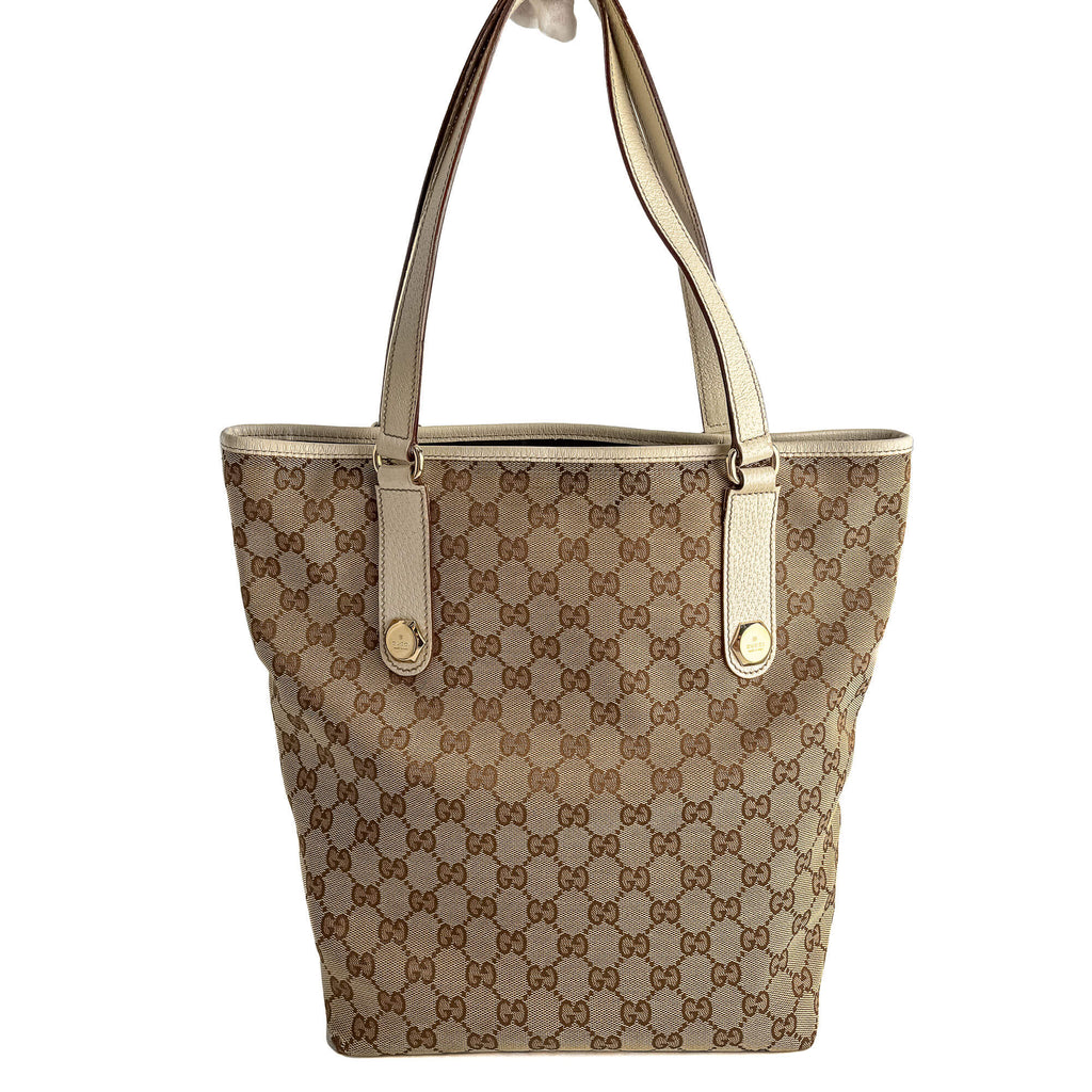 Second hand Gucci Vintage GG Canvas Tote Handbag GG Supreme - Tabita Bags