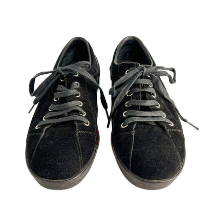 Second hand Gucci Web Boston Suede Sneakers 38 Black - Tabita Bags