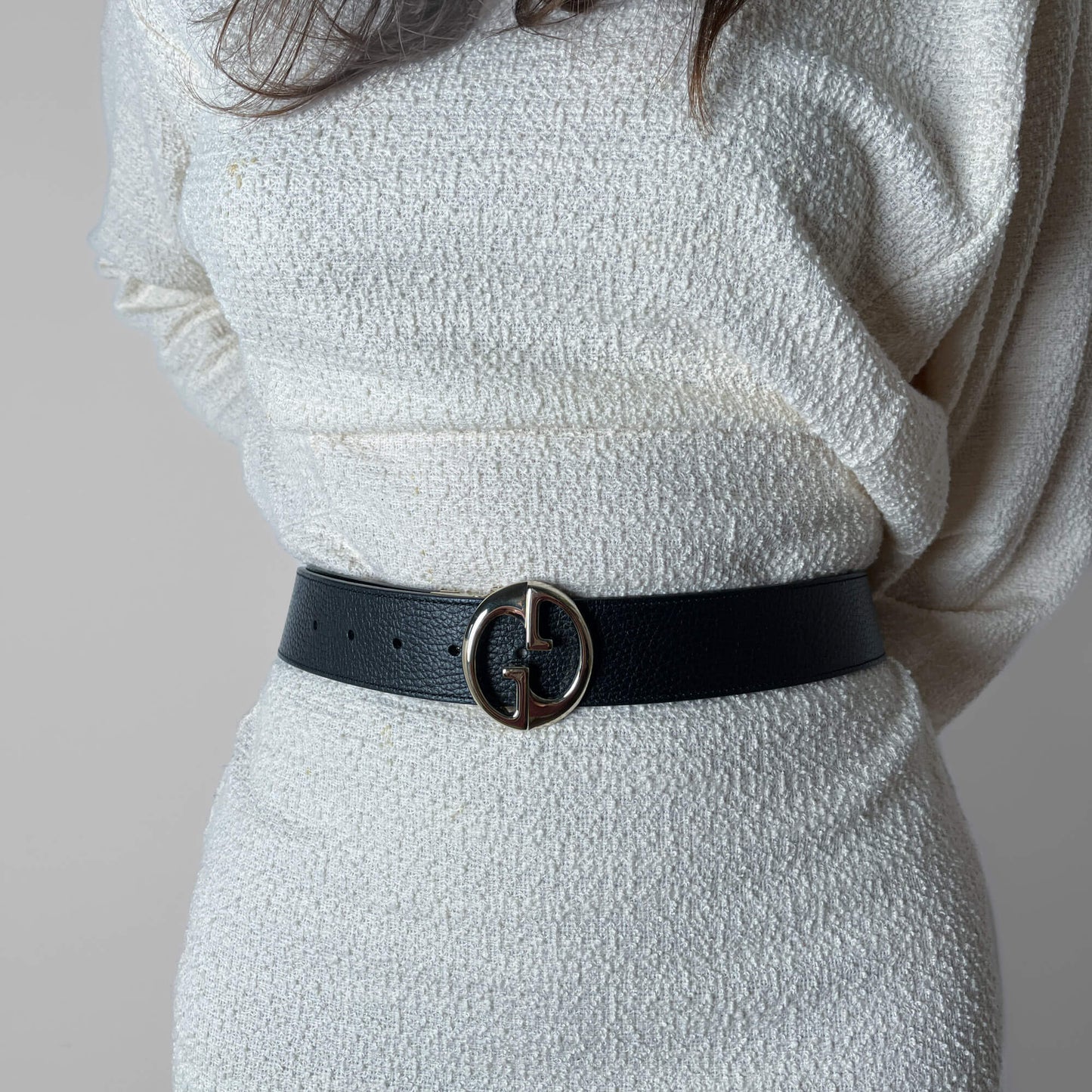 Second hand Gucci Wide Leather Reversible Belt 90/36 Black - Tabita Bags