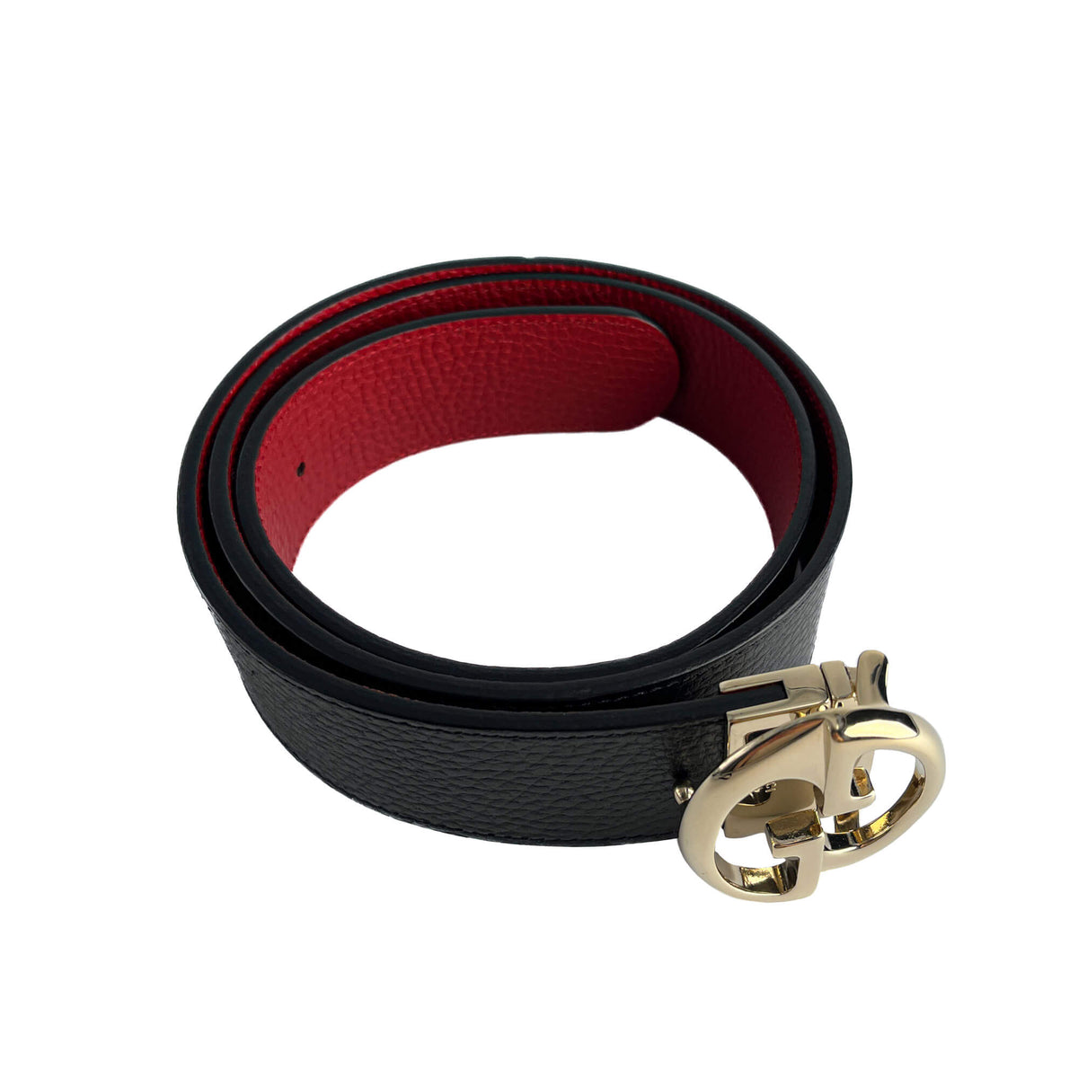 Second hand Gucci Wide Leather Reversible Belt 90/36 Black - Tabita Bags