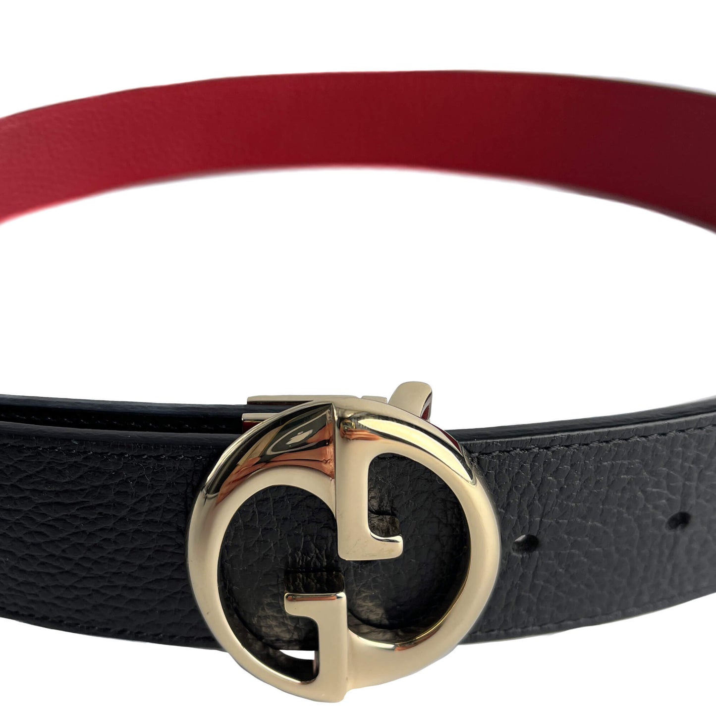 Second hand Gucci Wide Leather Reversible Belt 90/36 Black - Tabita Bags