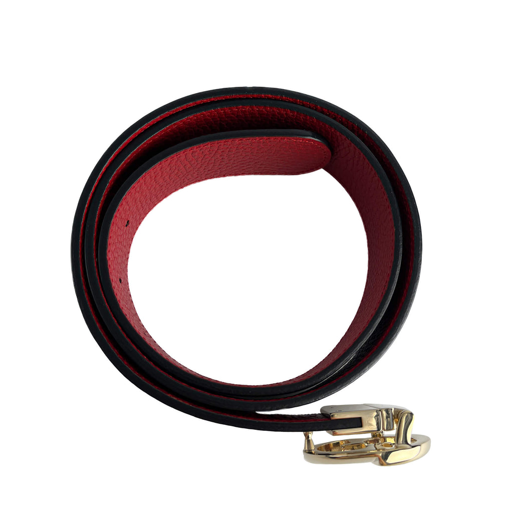 Second hand Gucci Wide Leather Reversible Belt 90/36 Black - Tabita Bags