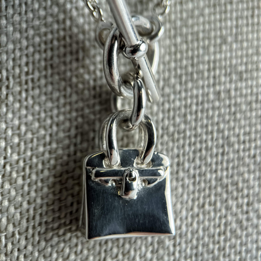 Second hand Hermes Amulettes Kelly Silver Necklace - Tabita Bags