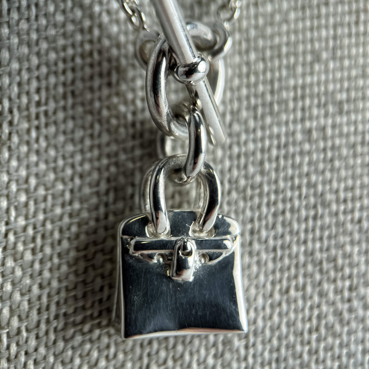 Second hand Hermes Amulettes Kelly Silver Necklace - Tabita Bags