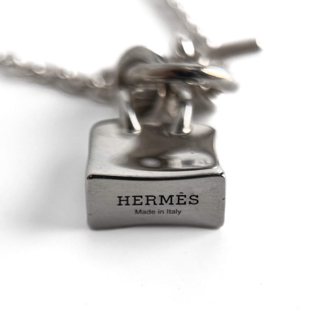 Second hand Hermes Amulettes Kelly Silver Necklace - Tabita Bags