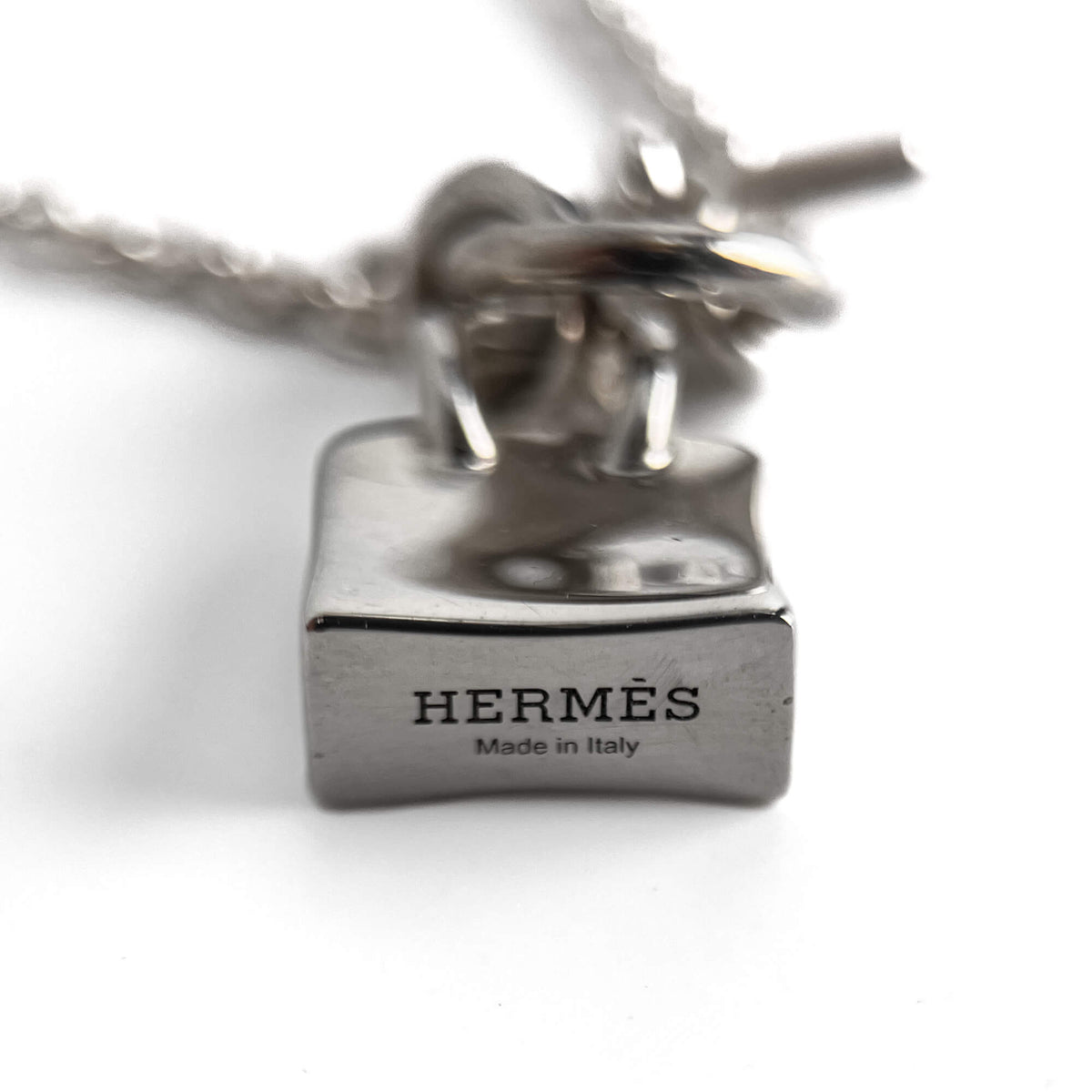 Second hand Hermes Amulettes Kelly Silver Necklace - Tabita Bags