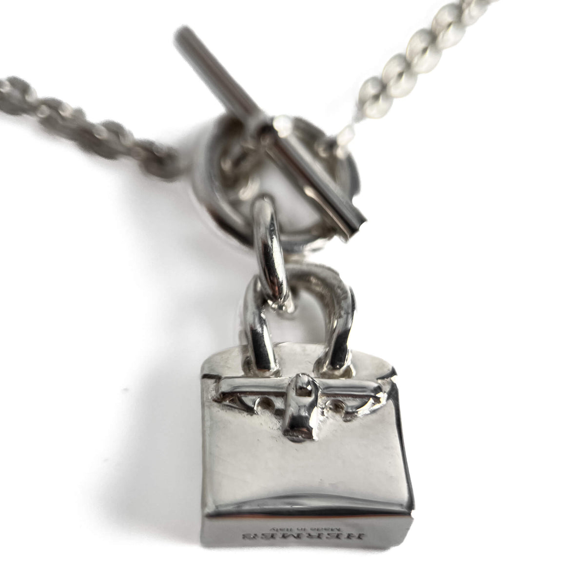 Second hand Hermes Amulettes Kelly Silver Necklace - Tabita Bags