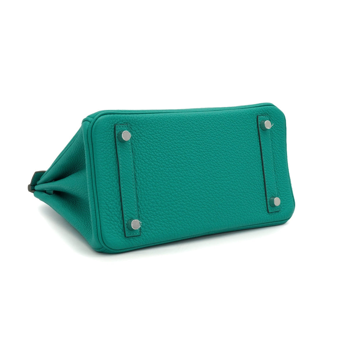 Second hand Hermes Birkin 25 Togo Leather Top-handle Bag Green - Tabita Bags